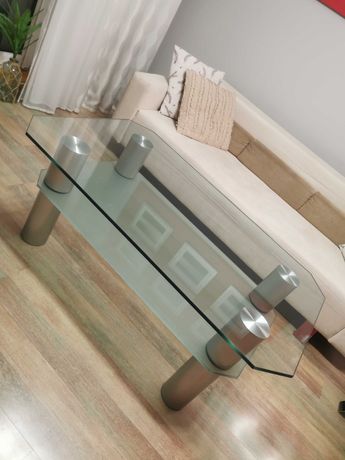 Stół szklany + mały + pod telewizor