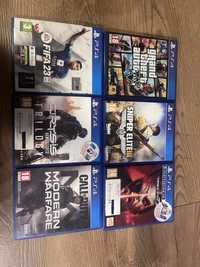 Gry na ps4 gta 5, fifa 23, tekken 7, crysis trylogy, modern warfare