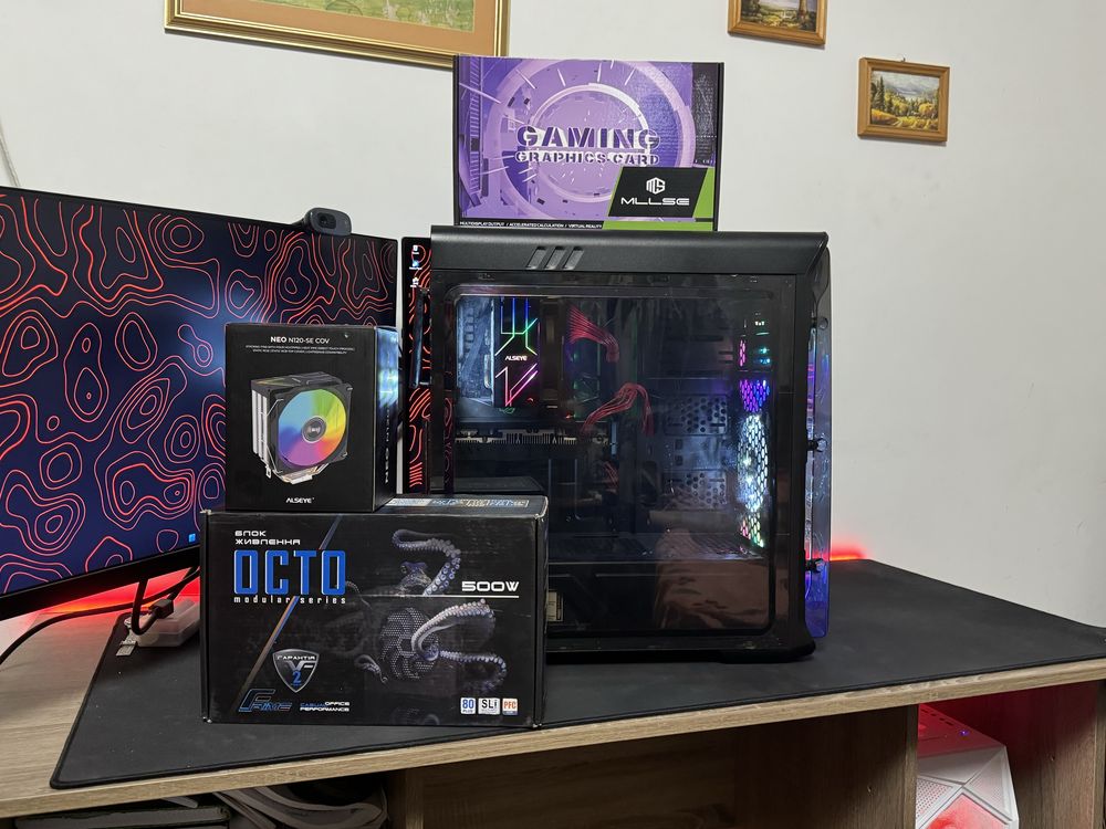 Ігровий комп'ютер/Ryzen 7 2700x(8ядер/16потоків)/RX580 8Gb/ddr4 2*8Gb