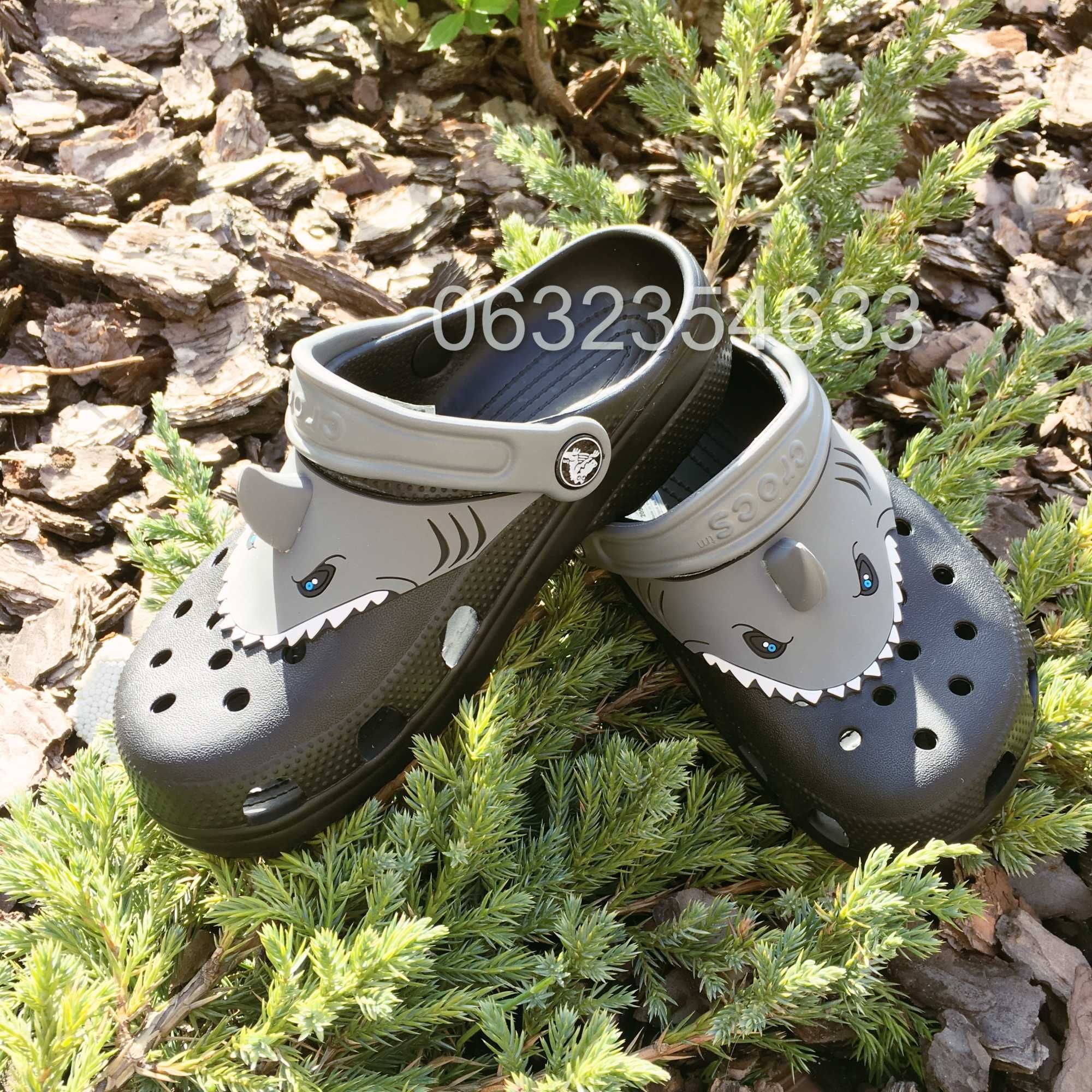 Крокси дитячі на дівчинку та хлопчика, Акули Crocs kids I AM