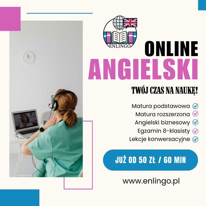 Lekcje języka angielskiego. Korepetycje - enlingo.pl