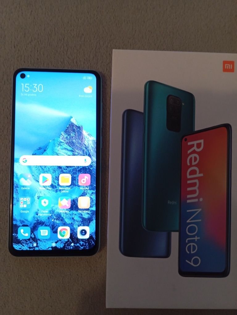 Telefon Xiaomi Redmi Note 9. stan idealny