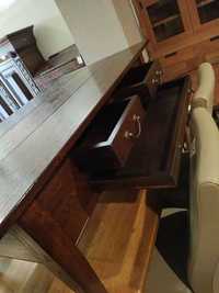 Ława stolik drewniana dębowa z szufladami solidna FV DOWÓZ