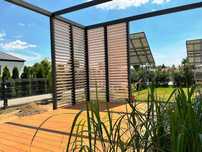 pergola, taras, altana, wiata, drewno BSH, poliwęglan, zadaszenie