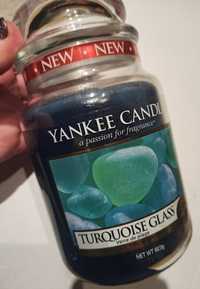 Świeca firmy Yankee Candle Turquise Glass