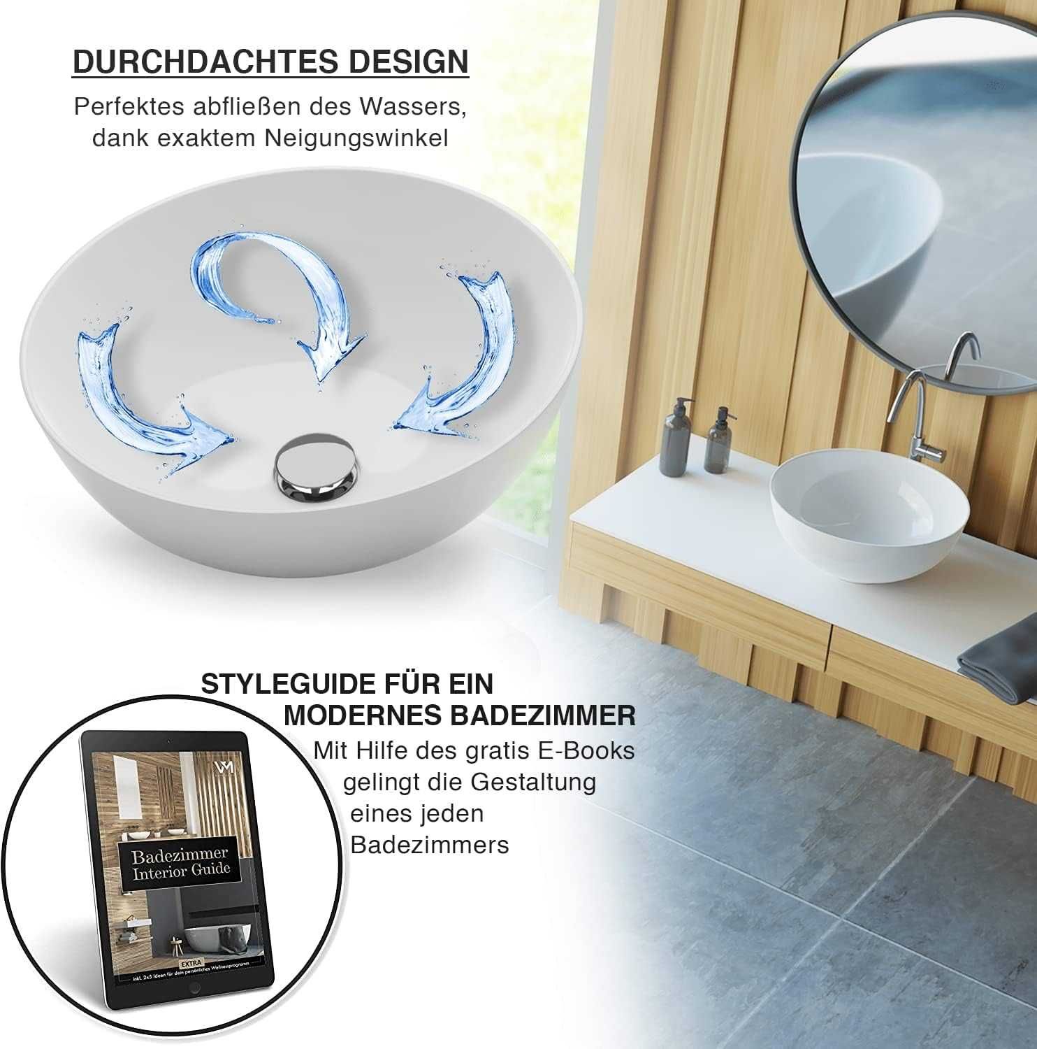 Nowa ceramiczna umywalka / zlew / nad blatowa VMbathrooms / 367!