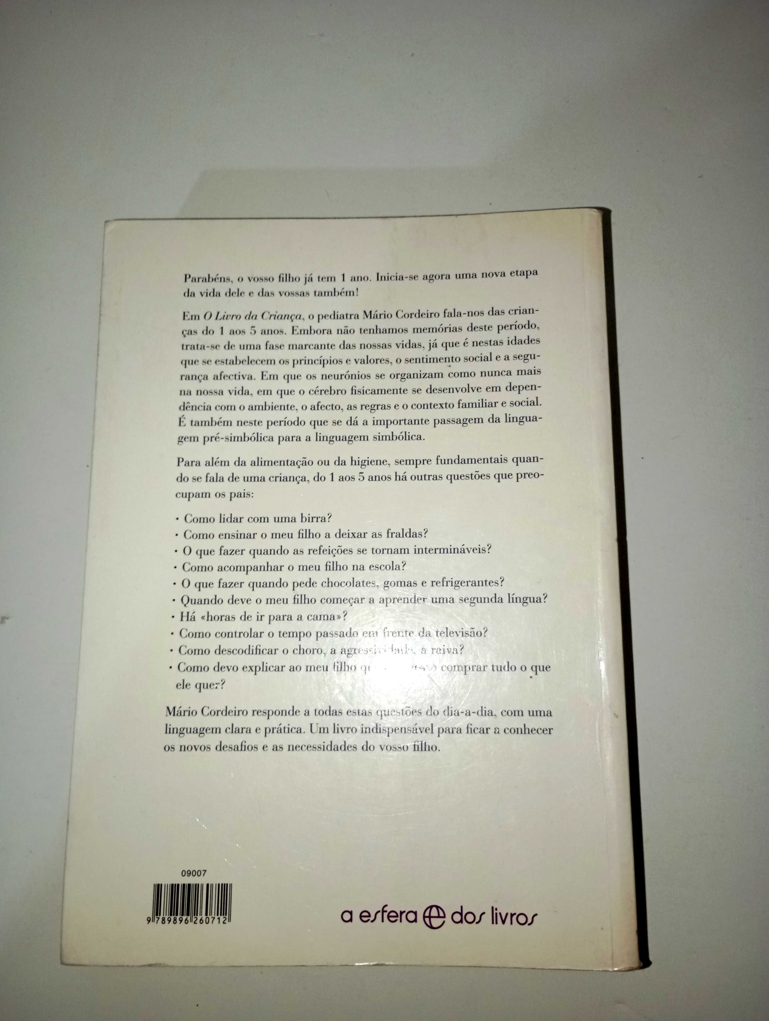 O Livro da Criança - 1 aos 5 anos - Mário Cordeiro