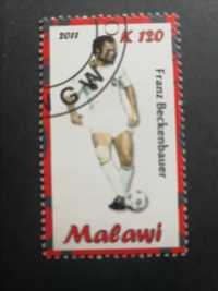 Znaczek sportowy Malawi legenda piłki nożnej Franz Beckenbauer Niemcy