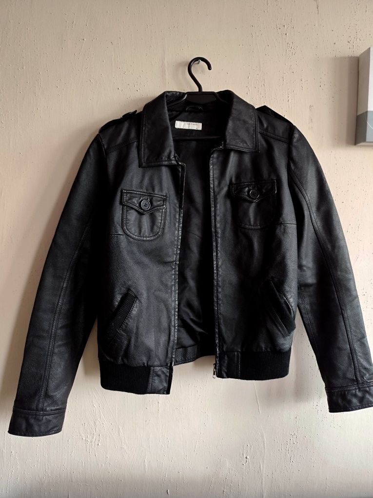 Kurtka skórzana skóra leather jacket spring 2025 streetstyle y2k rare