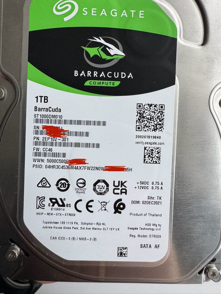 Жорсткий диск Seagate BarraCuda 1 TB