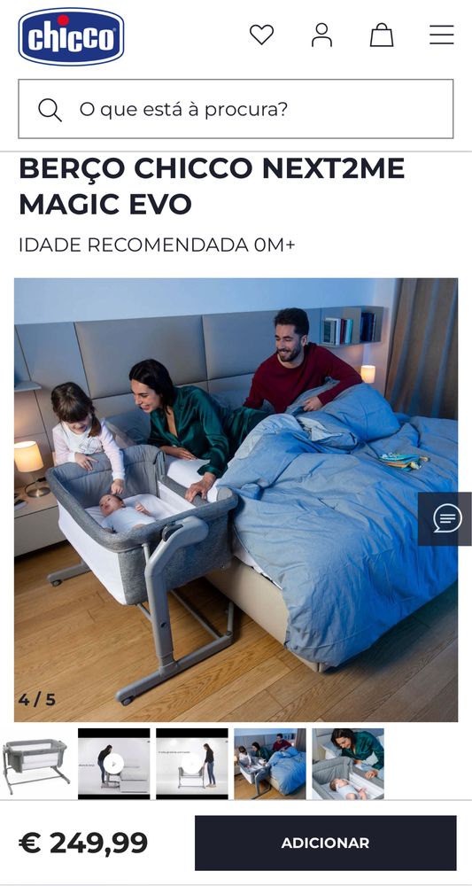 Next2me Magic Evo Chicco NOVO