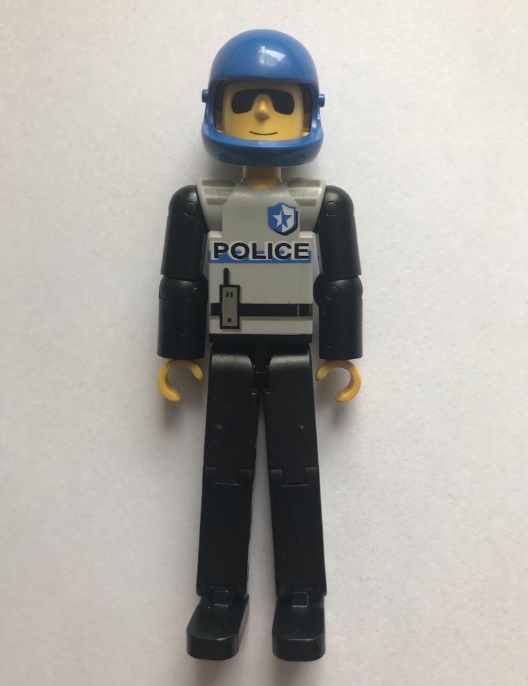 Vintage Lego Technic figurka policji z kaskiem - stan BDB