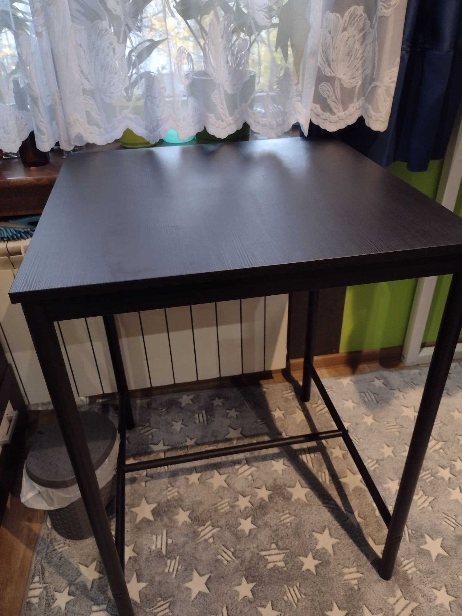Komplet stół i 2 krzesła barowe hokery Ikea
