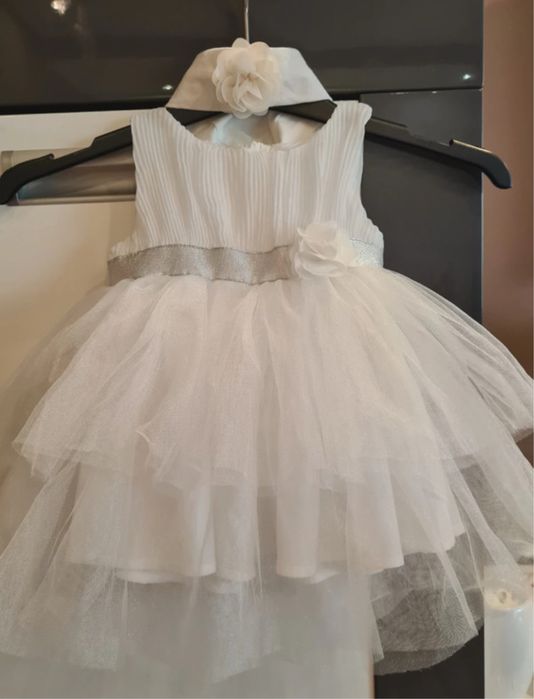 biała sukieneczka + opaska