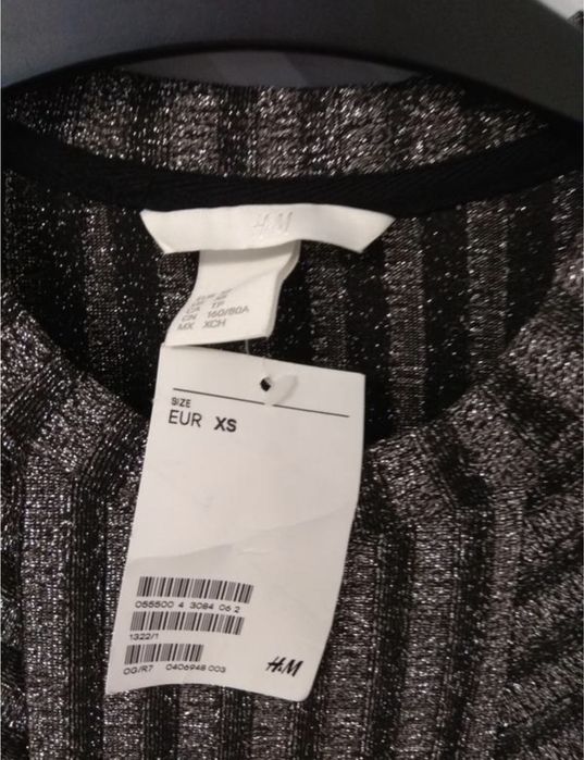 Неймовірна «срібна» сукня h&m з люрексом