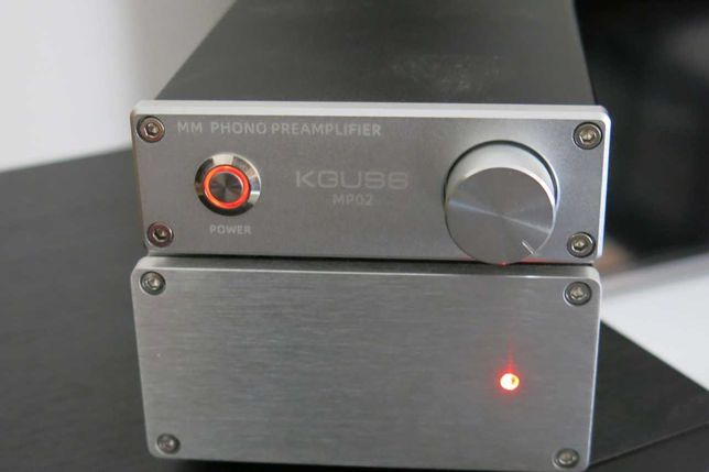 Przedwzmacniacz gramofonowy KGUSS MP02 wkładki MM z zasilaczem