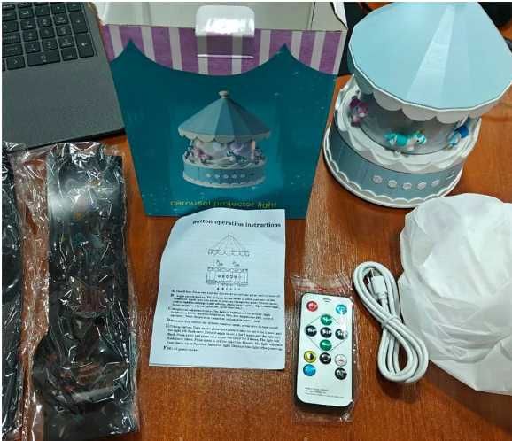 Проектор нічник USB + Пульт 21 слайд світильник зі змінними картинками