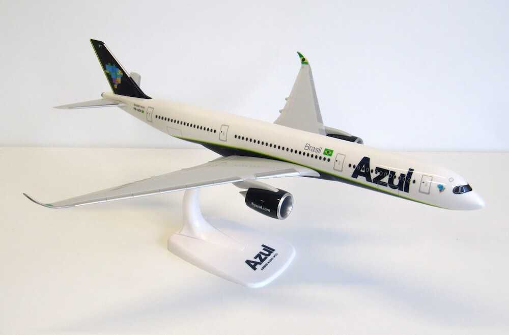Avião de coleção - AZUL (Brasil) Airbus 350-900 com 33,4 cm