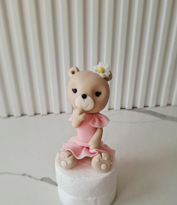 Miś z masy cukrowej na tort figurka 3D
