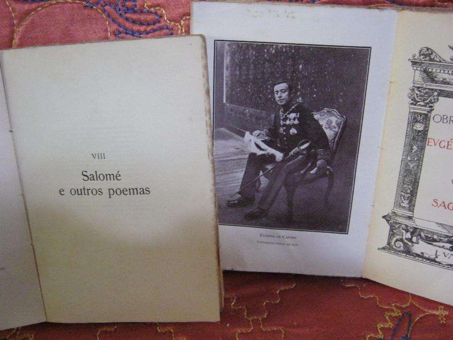2 livros c/ + 100 anos "Obras Poeticas Eugenio castro"