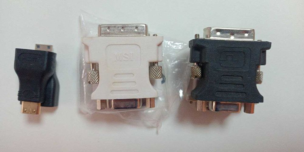 Кабели и переходники HDMI-DVI-VGA входом-выходом