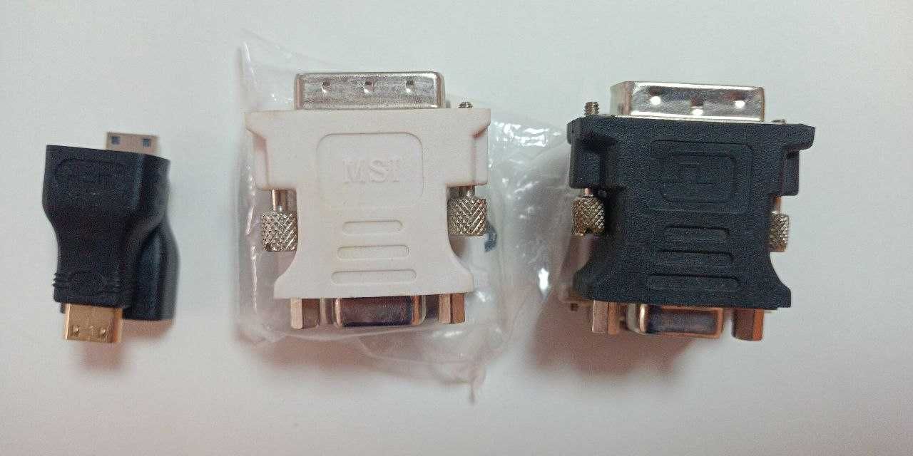 Кабели и переходники DisplayPort- HDMI-DVI-VGA входом-выходом