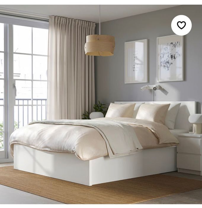 Łóżko Ikea Malm z materacem lub bez