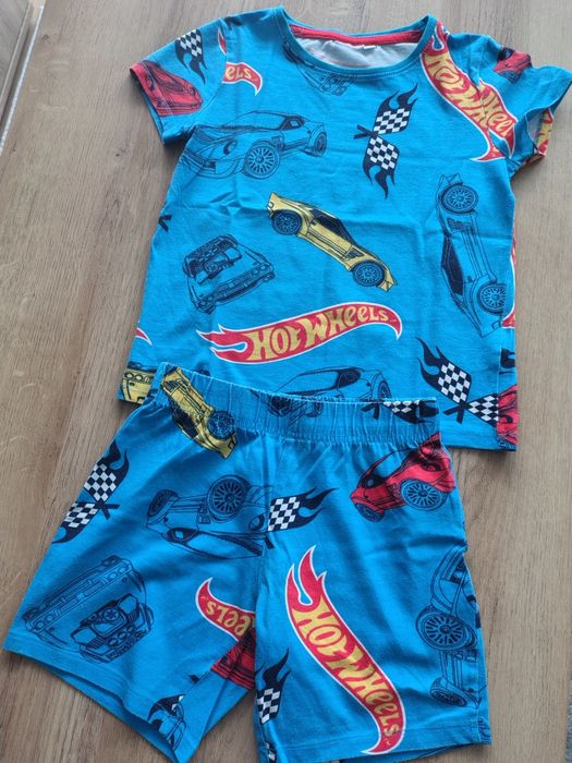 Piżama chłopięca z krótkim rękawem Hot wheels 110-116