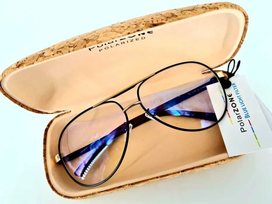 Okulary Polarzone damskie okulary do komputera zerówki nowe