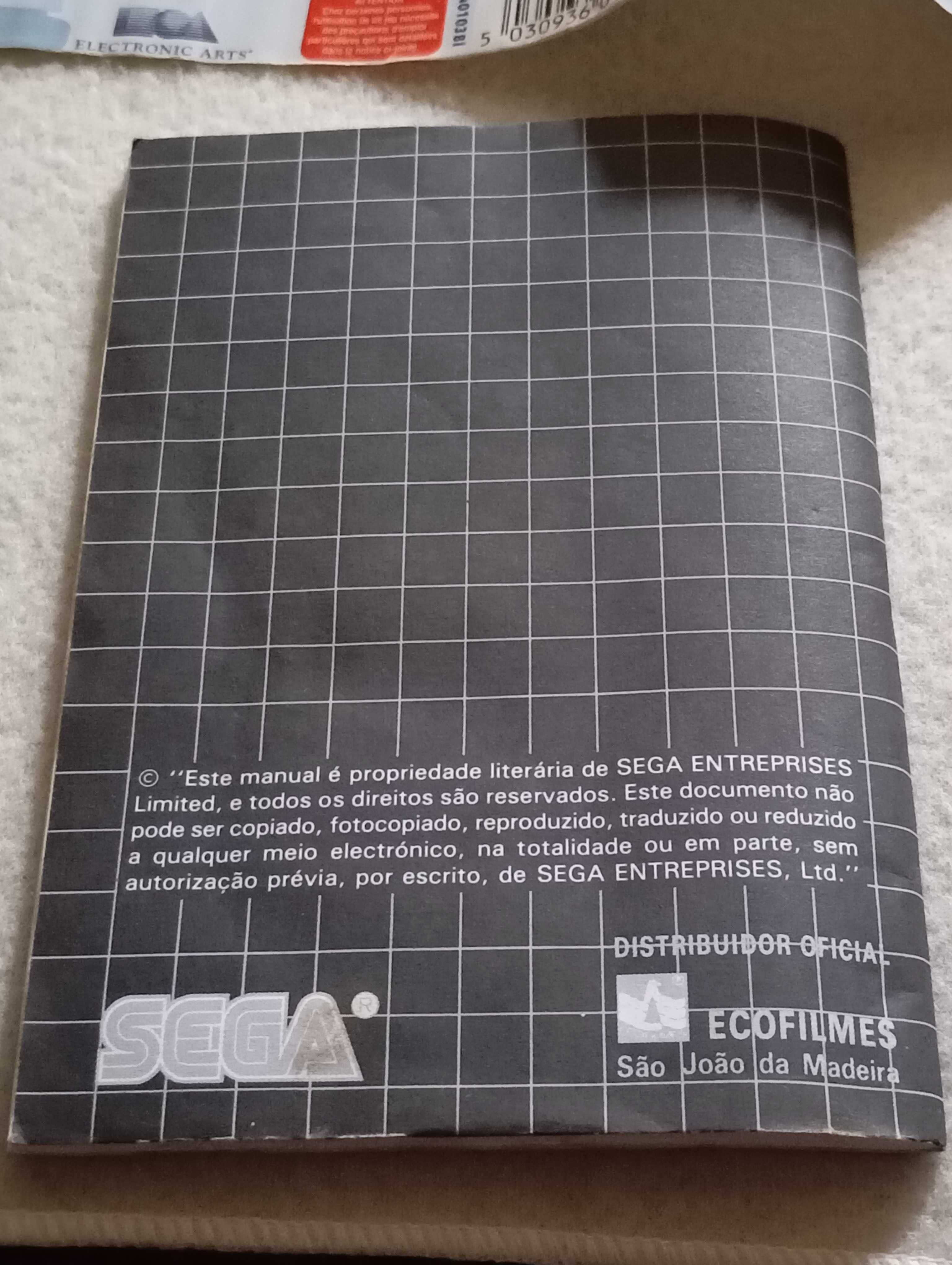 Capa manual e selos Desert Strike