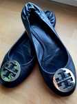 Tory Burch skórzane baleriny Minnie Travel rozm 39-40