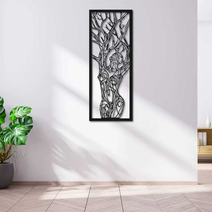 ozdoby ścienne cięte laserem w metalu malowane proszkowo