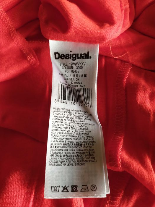 Vestido manga curta Desigual