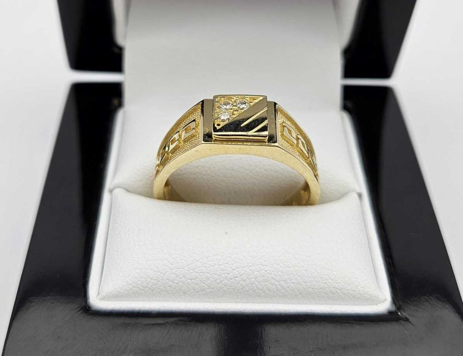 Przepiękny Złoty Sygnet z Cyrkonią 5,75g P585 R25