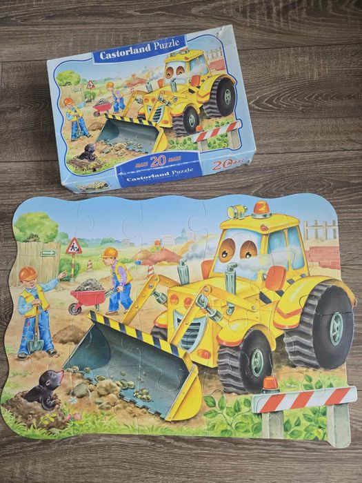 Макси-пазл Бульдозер Castorland Puzzle 20 деталей