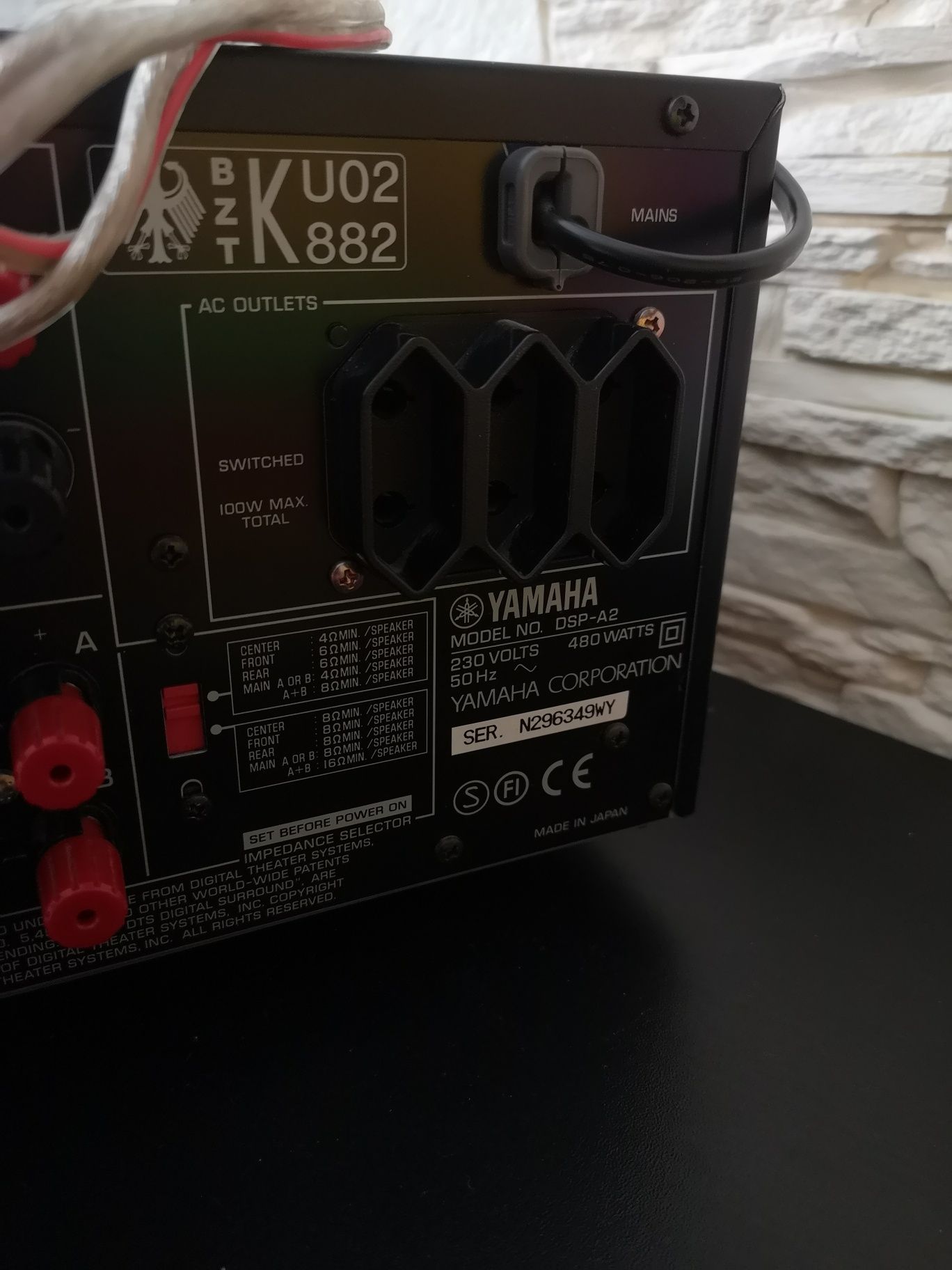 Yamaha DSP A2 amplituner wzmacniacz