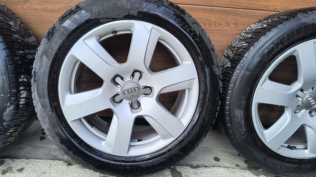 Koła 17 audi A6 C7 A4 225/55 R17 z deklami wielosezonowe Michelin 2023