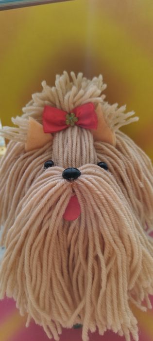 Собачки сделанные из ниток