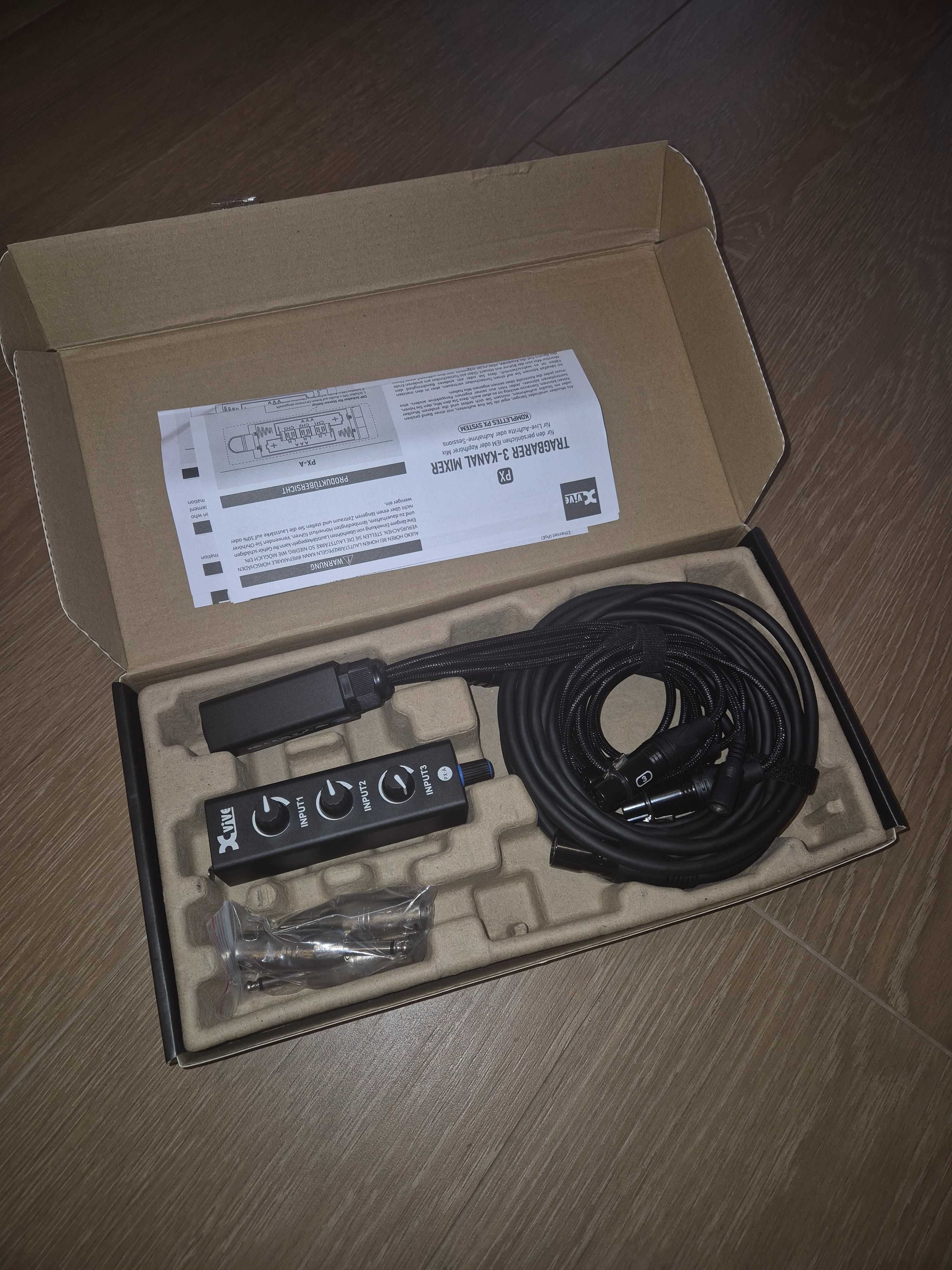 XVive - PA System Portable 3-Channel Personal Mixer