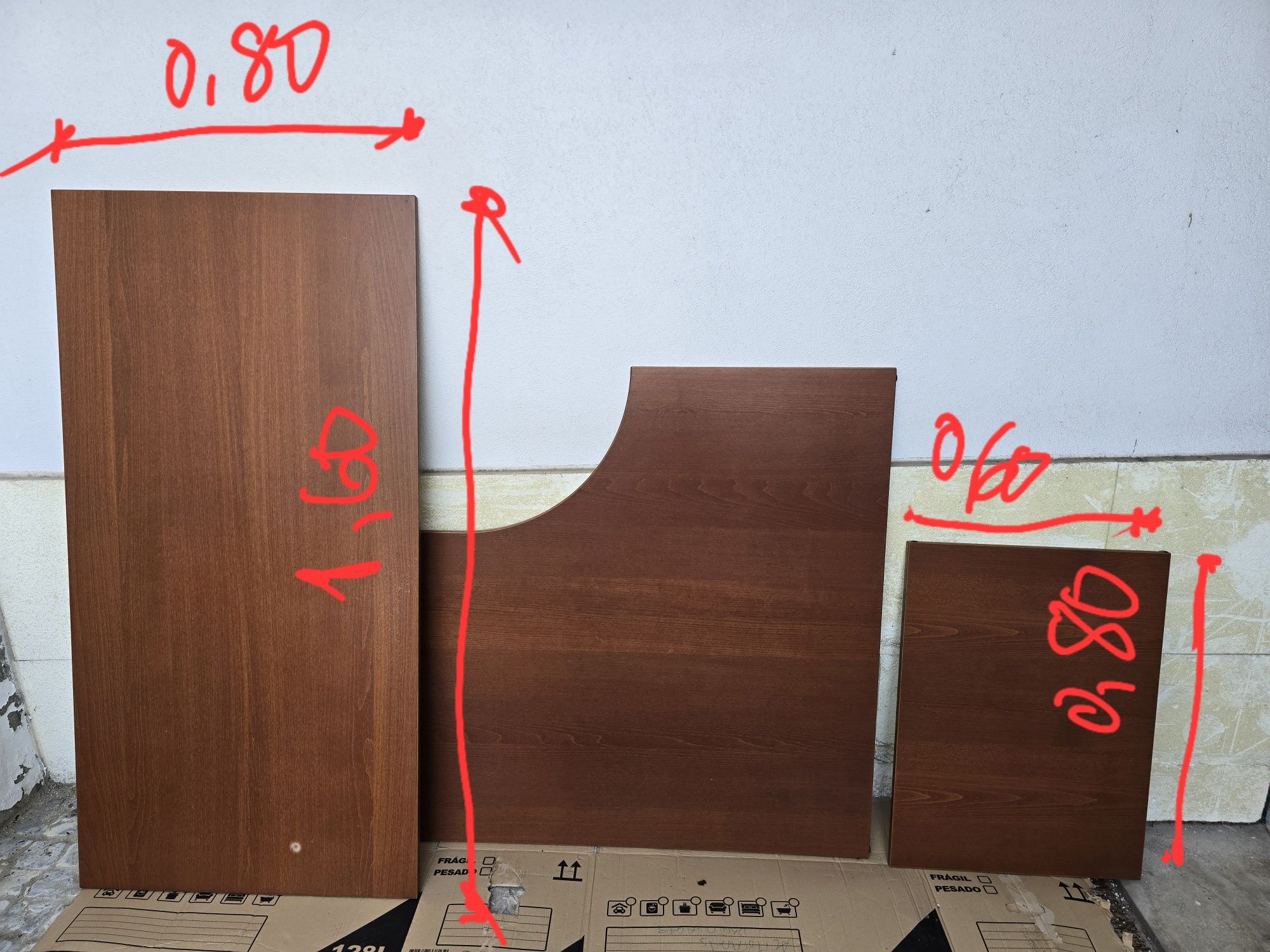 Secretária IKEA Galant constituída por 3 módulos