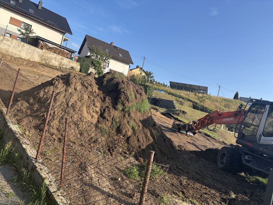 Czyszczenie działek usuwanie drzew korzeni darniny trawy mulczowanie