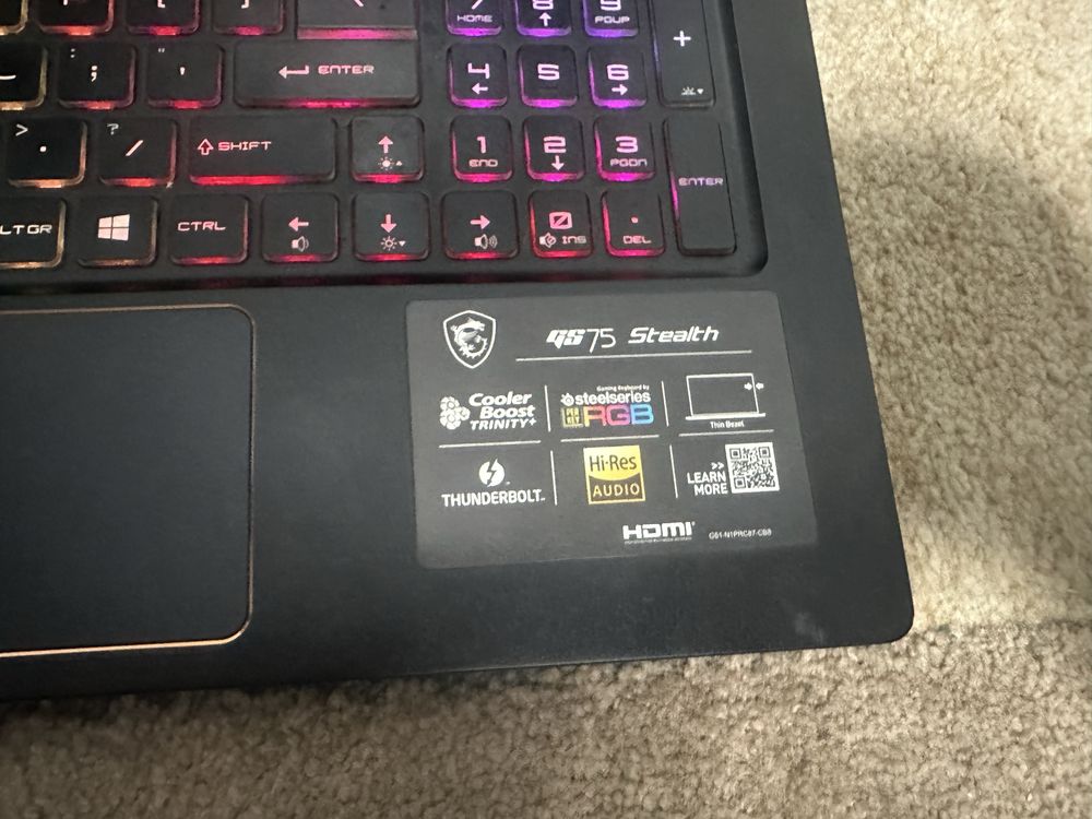 Laptop MSI GS75 Stealth!