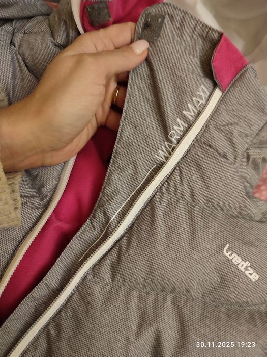 Zestaw zimowy 2x  kurtka, spodnie, rękawiczki czapka dziewczynki