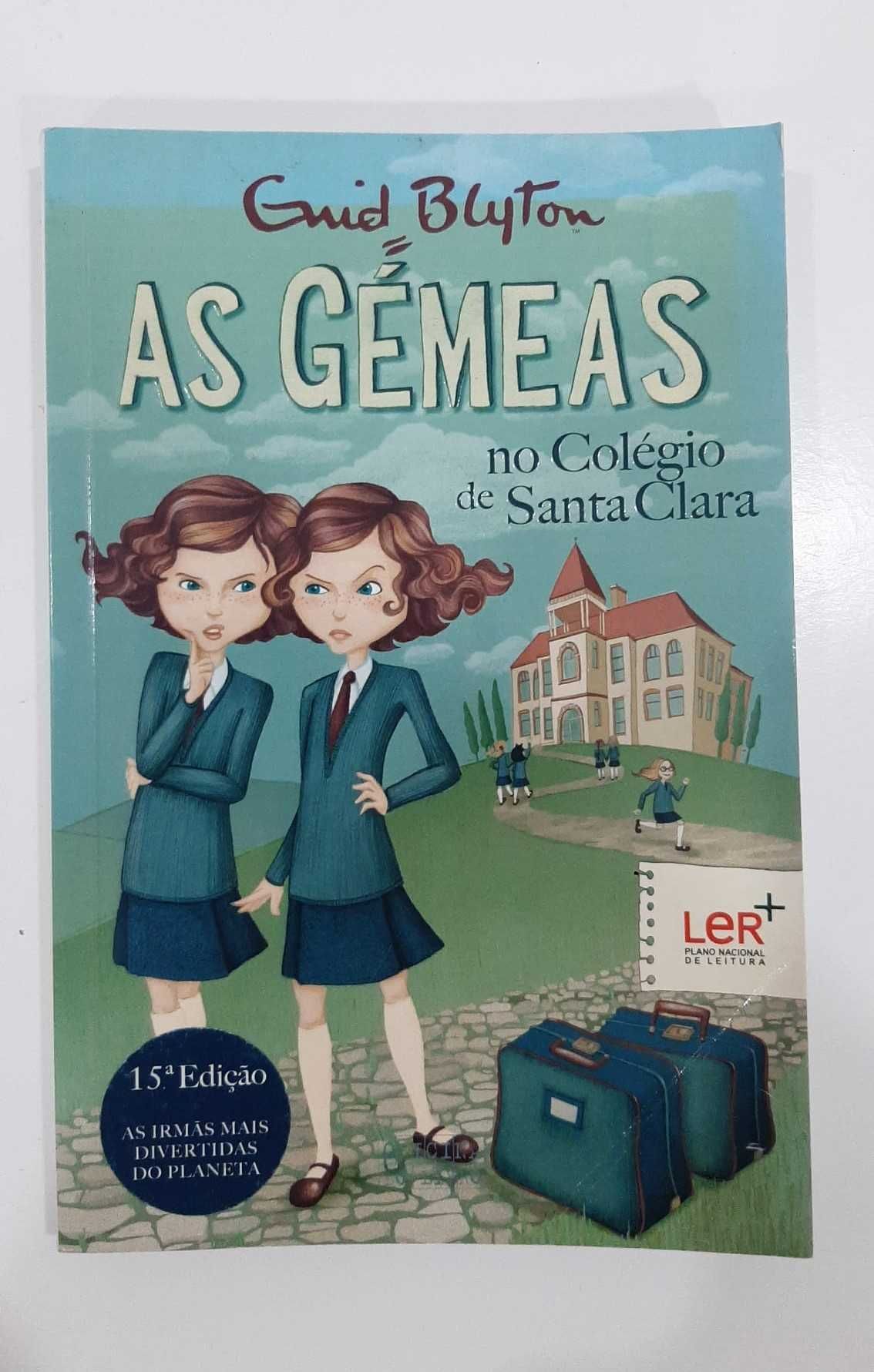 Livro "As gémeas no colégio de Santa Clara"