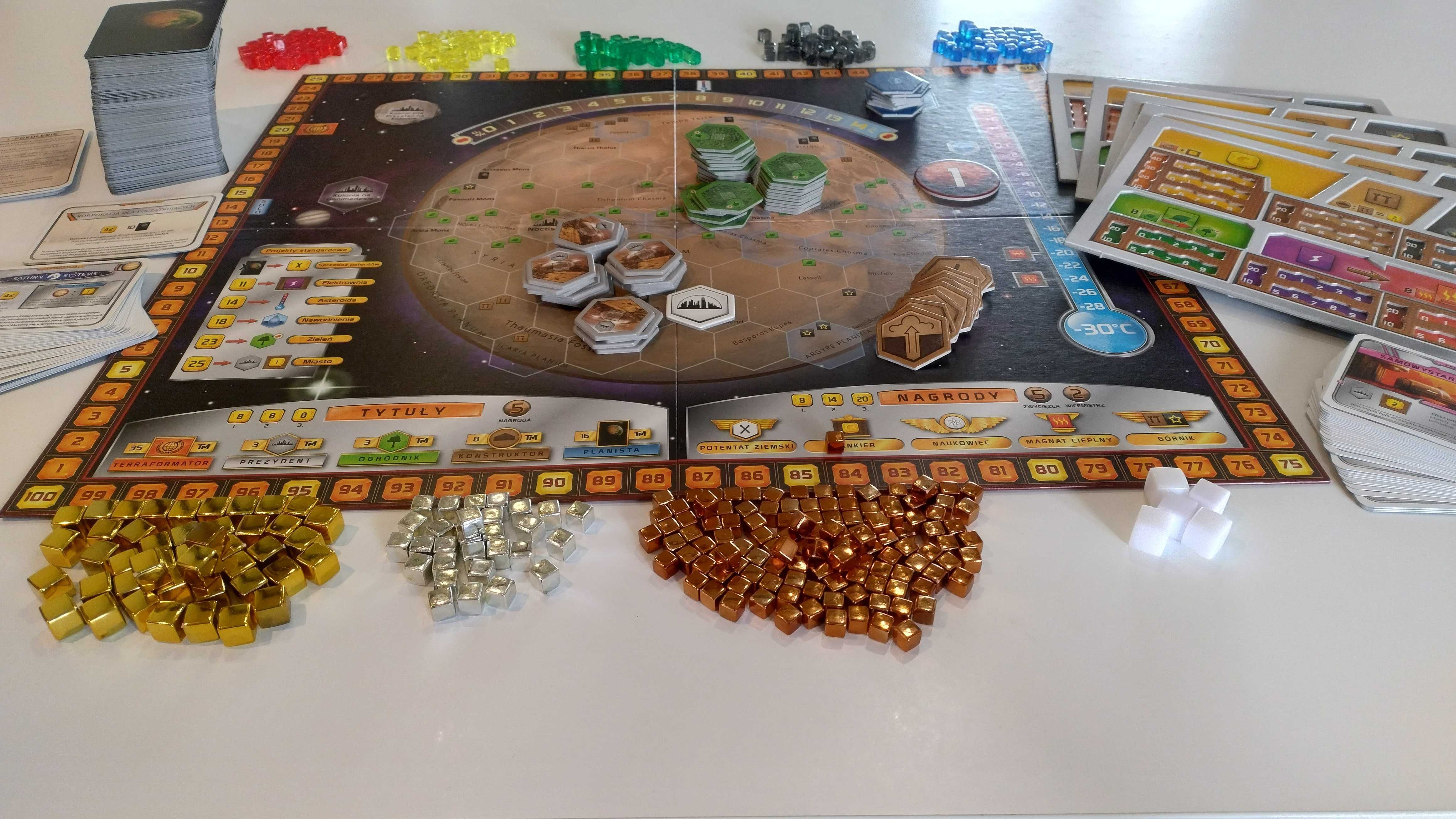 Terraformacja Marsa + 3 dodatki, dodatkowe mapy, dwuwarstwowe plansze