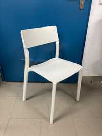 Janinge chair biale ciezkie krzeslo