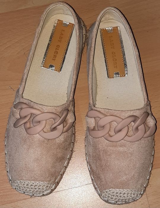 Espadryle damskie beżowe rozmiar 36