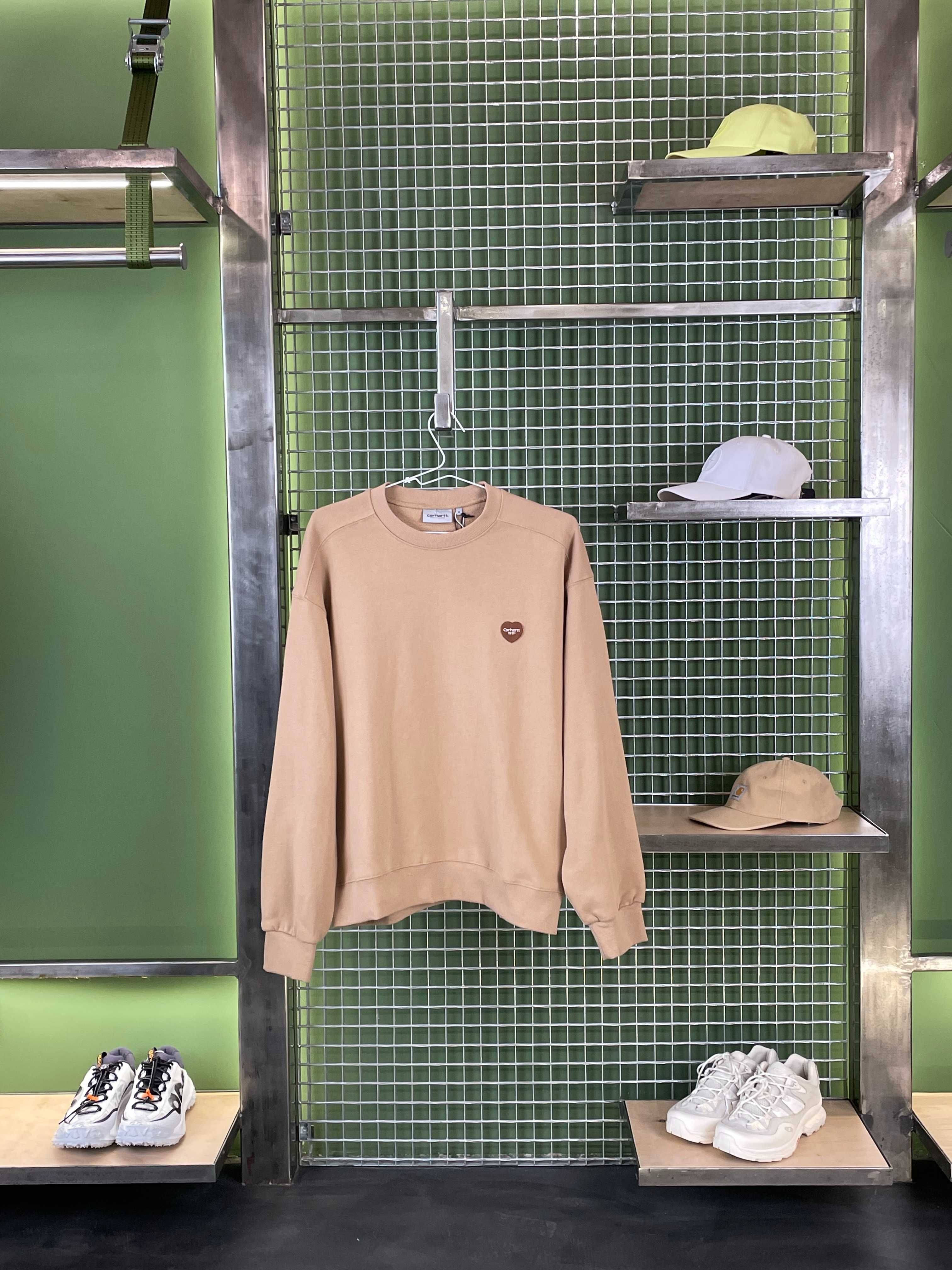 Світшот Carhartt WIP Heart Patch Sweat Beige