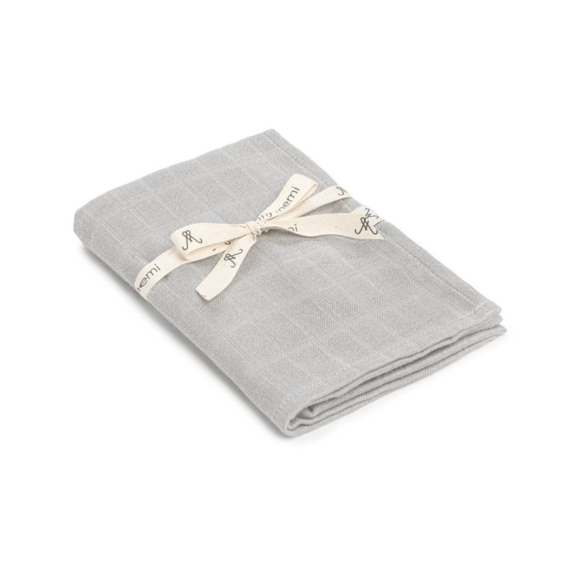 Bambusowa pieluszka muślinowa light grey 65x65 - My Memi