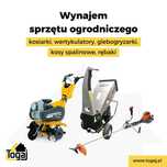 Wynajem rębak rozdrabniacz glebogryzarka kosa spalinowa wertykulator